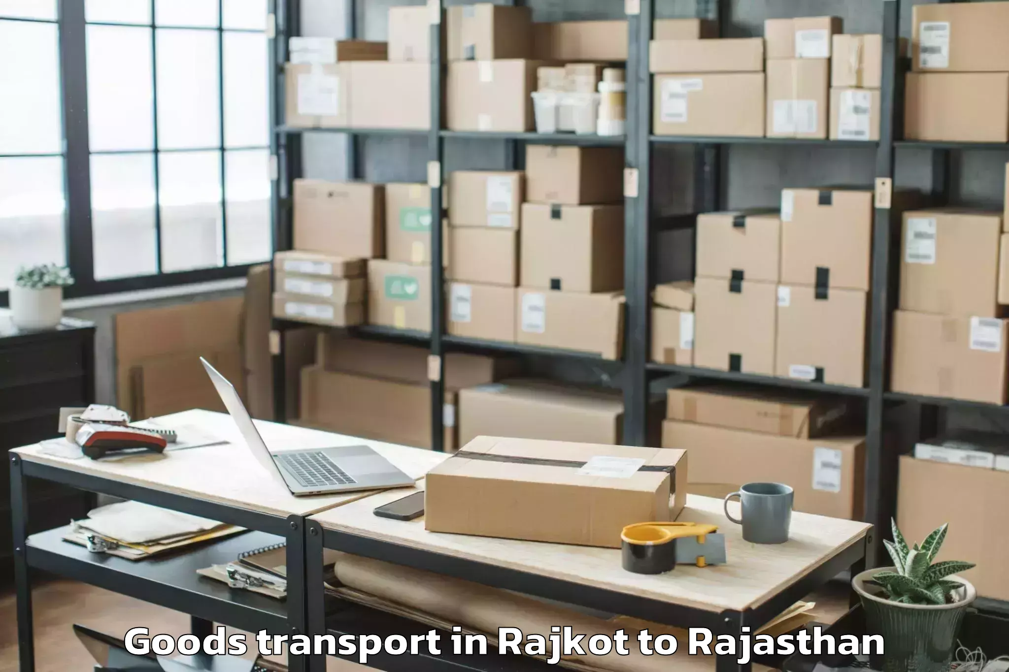 Book Rajkot to Sadri Goods Transport